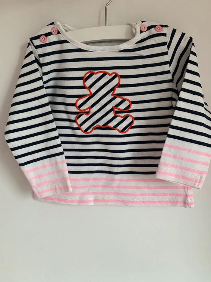 Tee shirt marinière Lulu Castagnette 18 mois