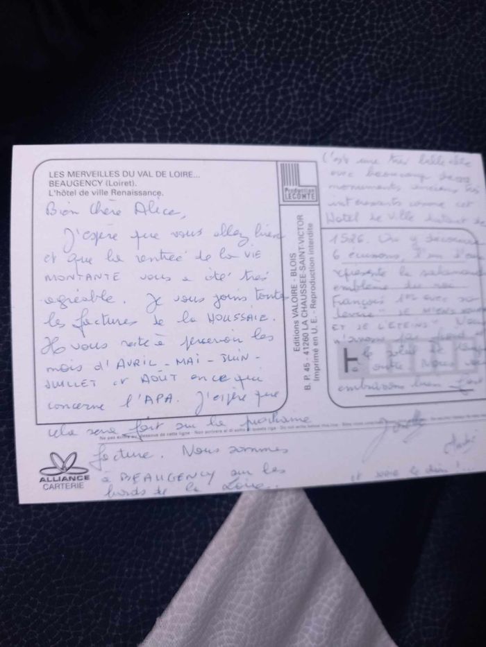 Carte postale de l'hôtel de ville de Beaugency - photo numéro 3