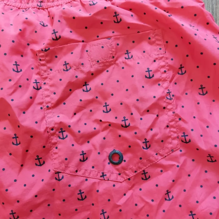 Short de bain Fresh taille XXL rose avec ancre marine - photo numéro 5