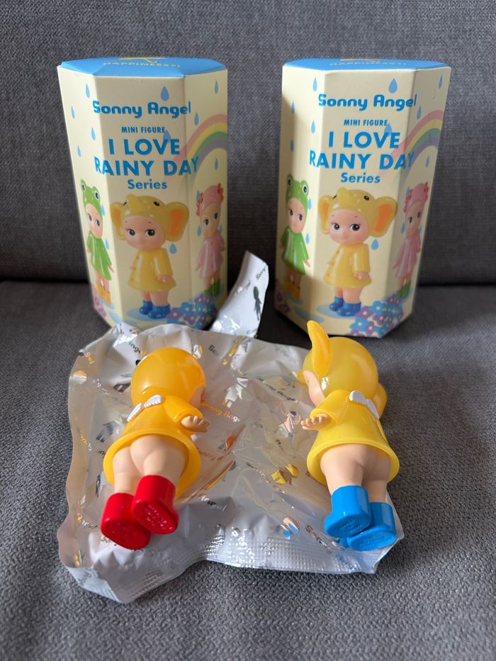 Lot Sonny Angel I love rainy day canard éléphant jaune neufs - photo numéro 3