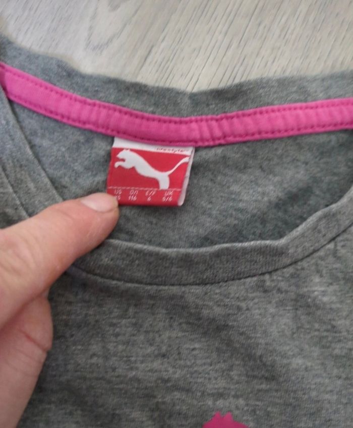 Tee-shirt manches courtes puma fille 6 ans - photo numéro 2