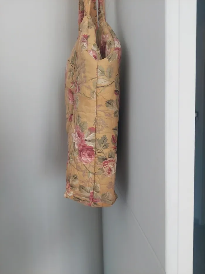 Sac cabas fleuri recyclé - photo numéro 2