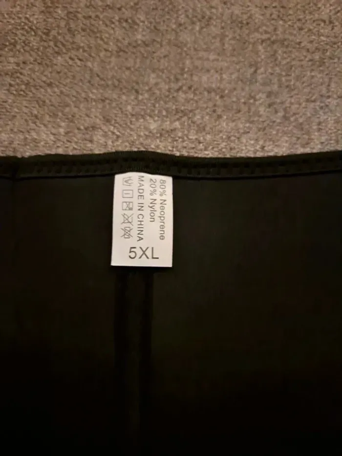Corset sport noir 5XL - photo numéro 4