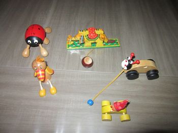 lot jouet en bois