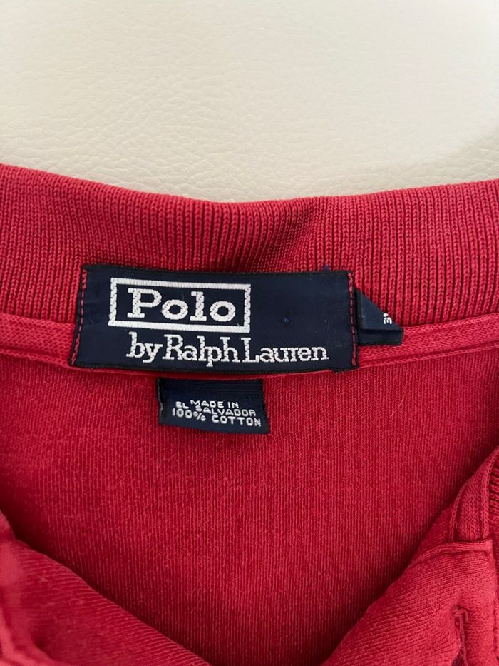 Polo Ralph Lauren rouge homme taille L - photo numéro 3
