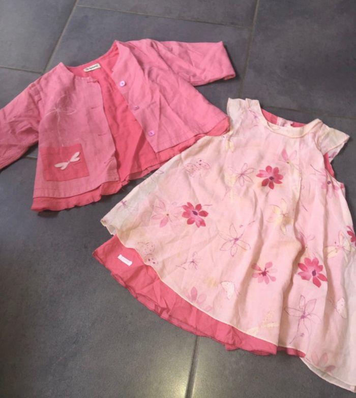 Ensemble veste et robe 18mois