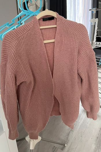 Gilet en laine rose