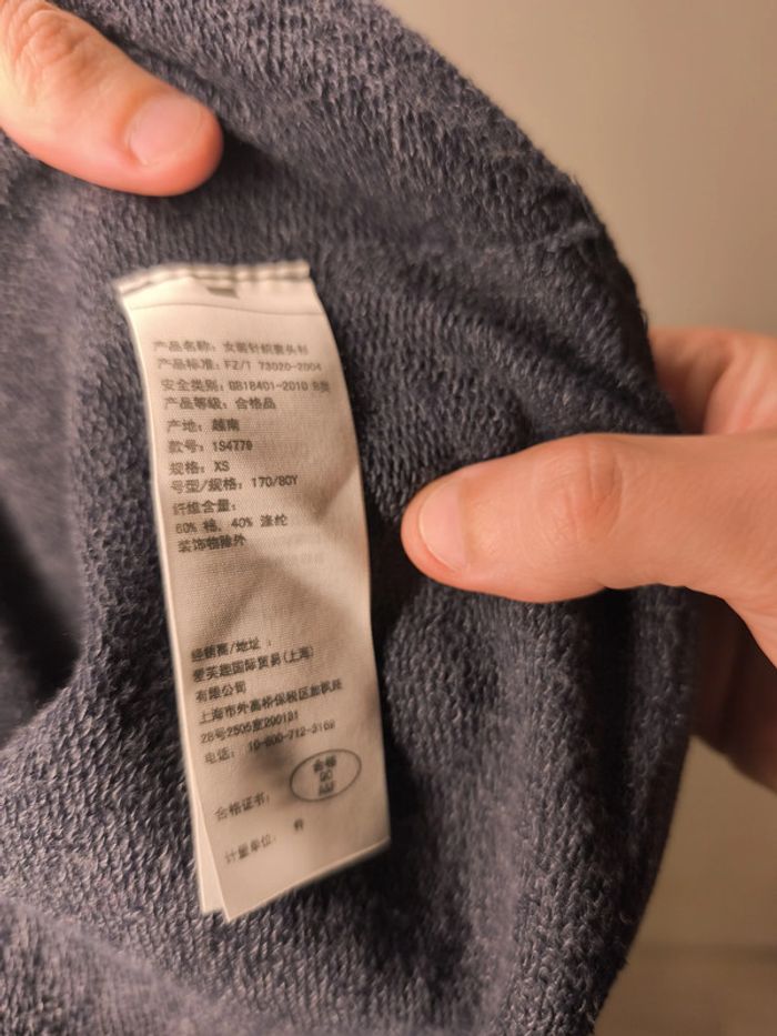 Pull Abercrombie & Fitch Femme Taille XS Gris - photo numéro 7