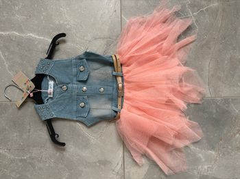 Robe en jeans fille bébé 12 mois neuve étiquettée