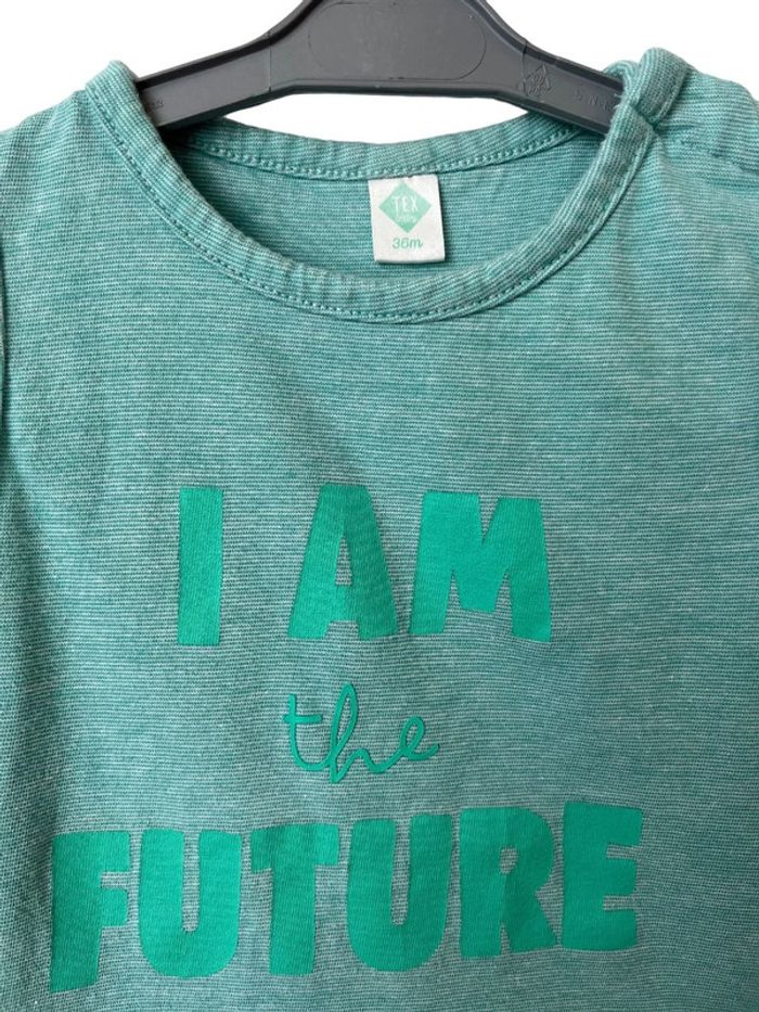 T-shirt / marcel “I am the future” - Tex 36mois 3ans - photo numéro 2