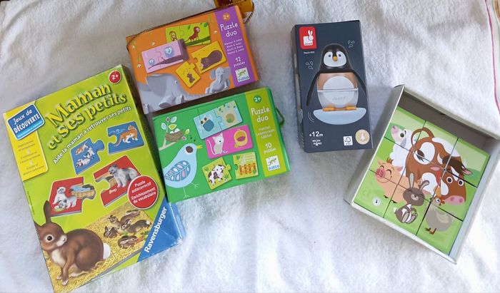 Lot puzzles et jeu emboîtement