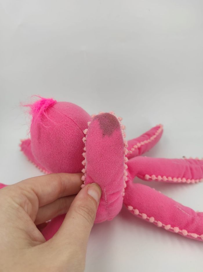 Peluche Pieuvre rose Vintage Russ Berrie - photo numéro 2