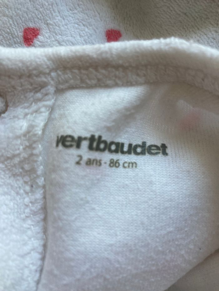 pyjama grenouillère petits coeurs rose bébé 2 ans - photo numéro 5