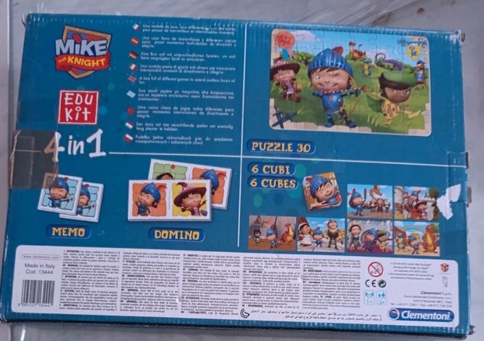 jeux memory dominos cubes puzzles 4 en 1 theme chevalier dinosaure - photo numéro 2