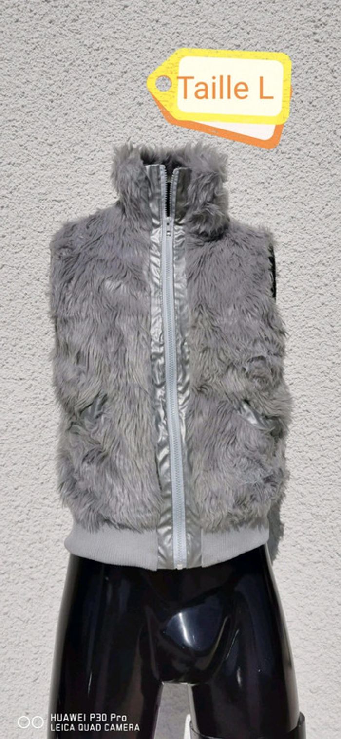 Veste sans manche grise