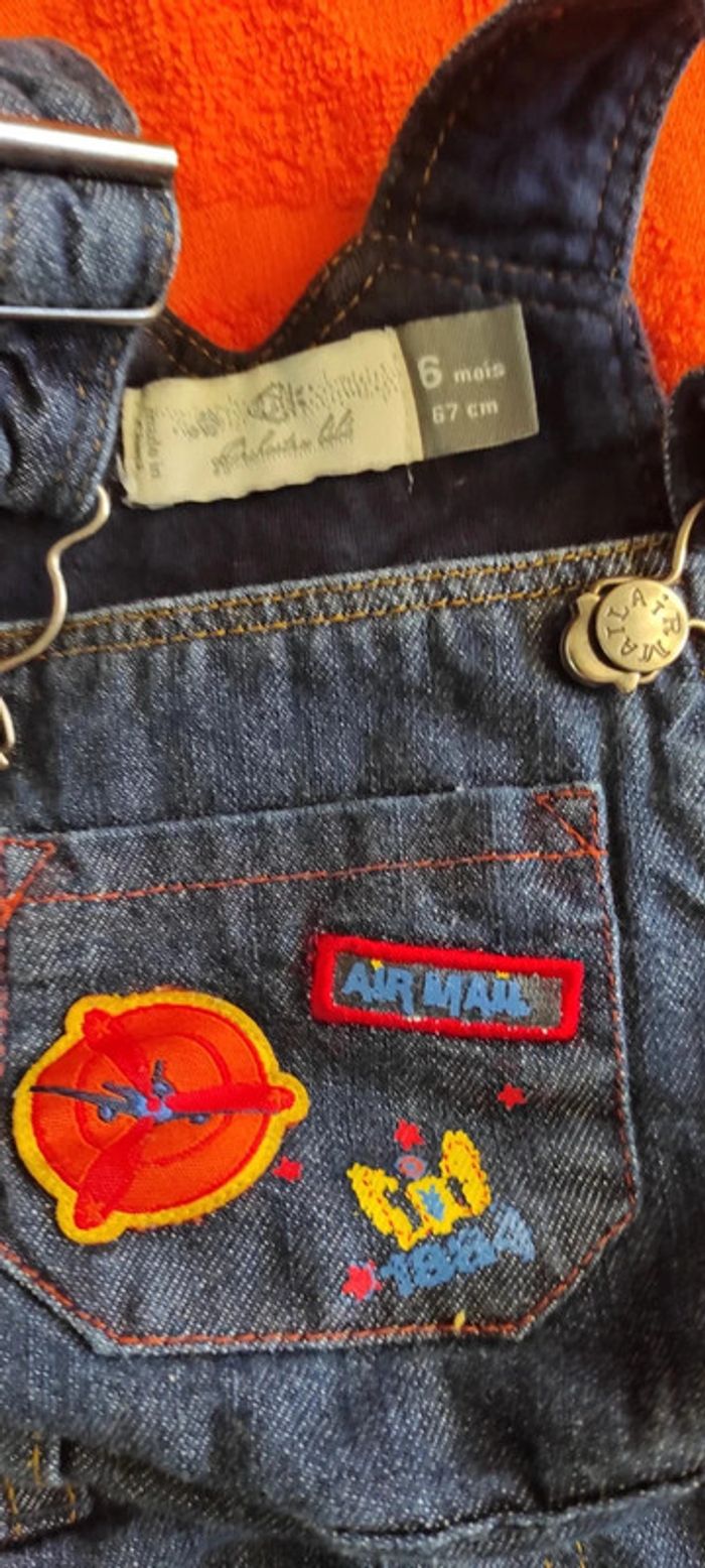 Salopette jean Orchestra 6 mois 67 cm - photo numéro 2