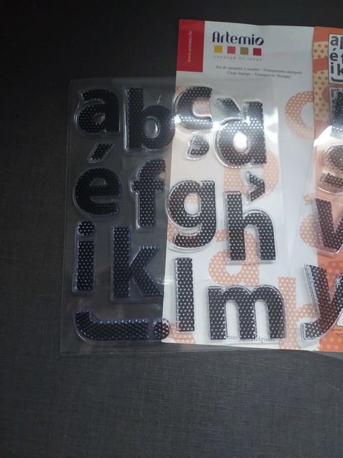 Tampon clear alphabet artemio - photo numéro 2