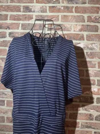 Robe longue Esprit bleu et blanche lignée Taille F : L