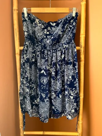 Robe bustier bleue