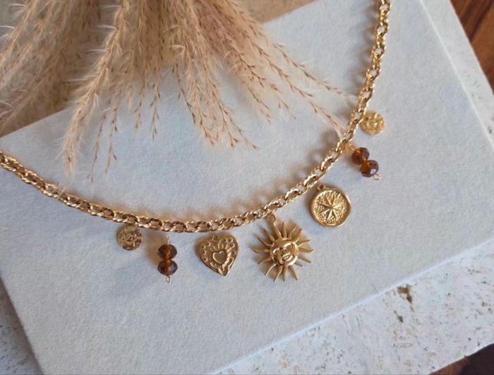 Collier 100% inoxydable à breloques - photo numéro 3