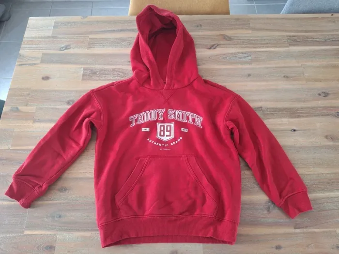 Sweat à capuche garçon teddy Smith 8 ans