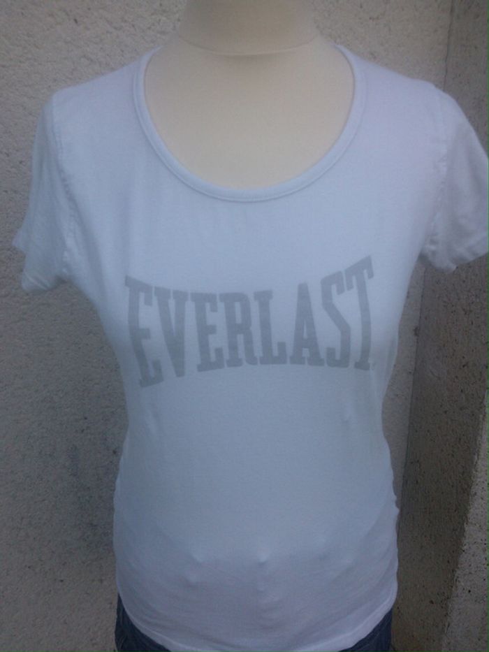 Tee shirt blanc Everlast neuf T38 - photo numéro 2