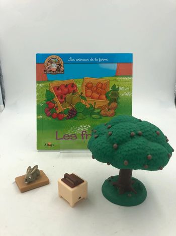 Livre + figurines Altaya les animaux de la ferme N•28 les fruits
