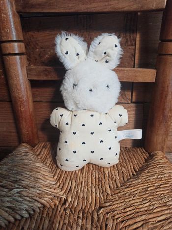 Peluche petit lapin pouet Cedéji vintage tbe