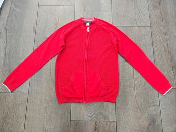 Gilet rouge Okaïdi 10 ans