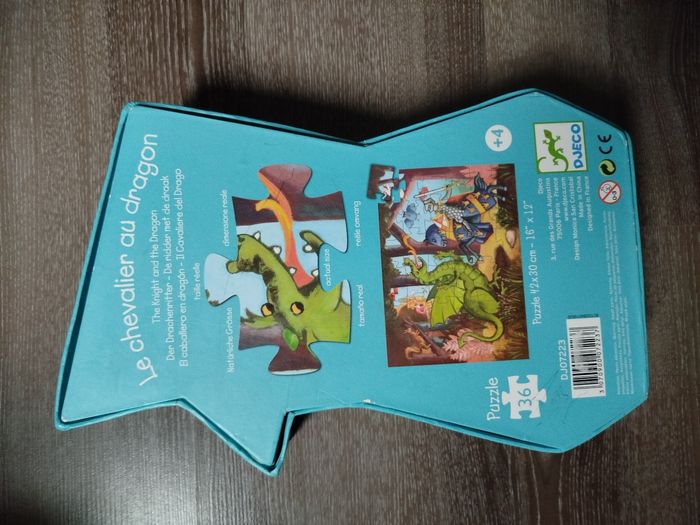 Puzzle Djeco 36 pièces chevalier - photo numéro 3