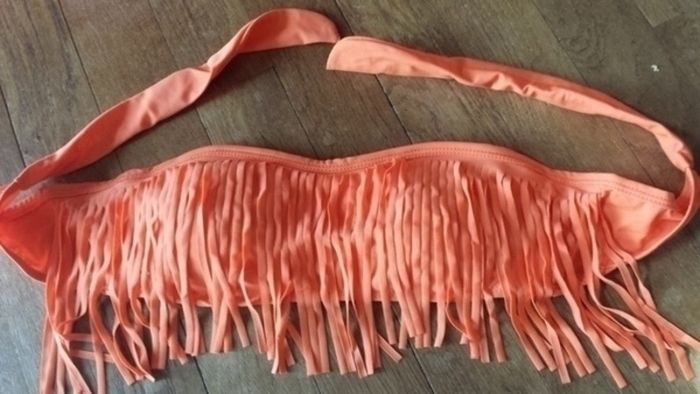 Maillot de Bain orange a Franges - photo numéro 3