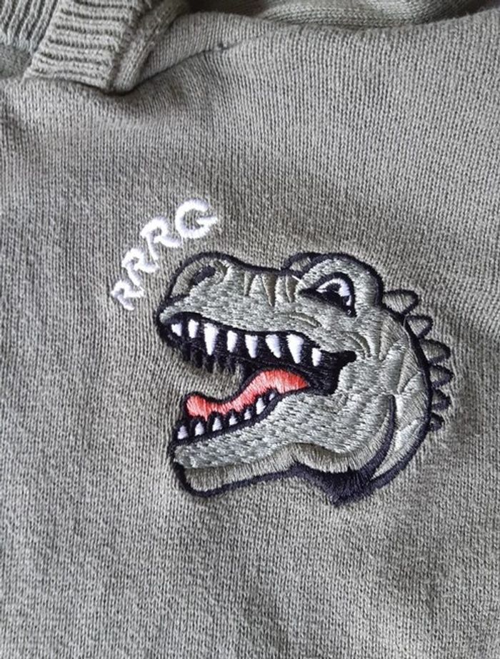 Pull capuche dinosaure vert Gemo 4 ans - photo numéro 4