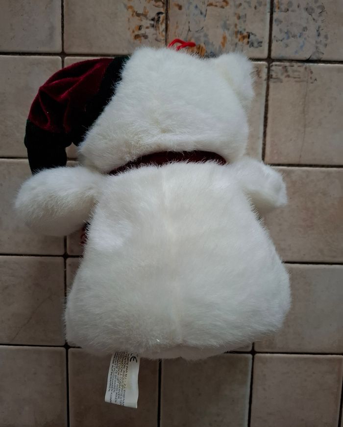 Ourson blanc en peluche - photo numéro 3