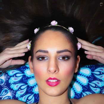 Couronne florale rose