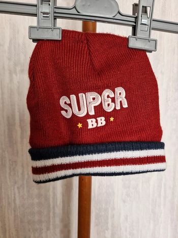 Bonnet bébé 48 cm Mots d'enfants Acrylique Polyester