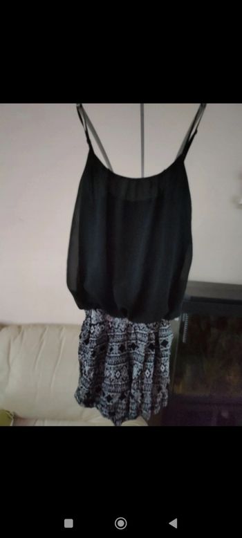 Robe combi short taille 36 noire