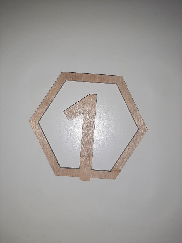 Numéro de table en bois mariage - photo numéro 4