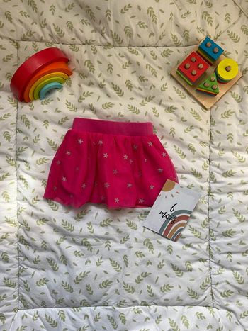 jupe en tutu avec doublure rose motifs étoiles 6 mois