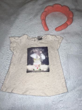 Très beau tee shirt bébé fille