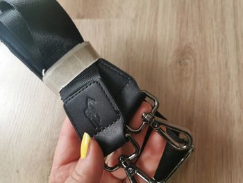 Bandoulière noire neuve logo cheval