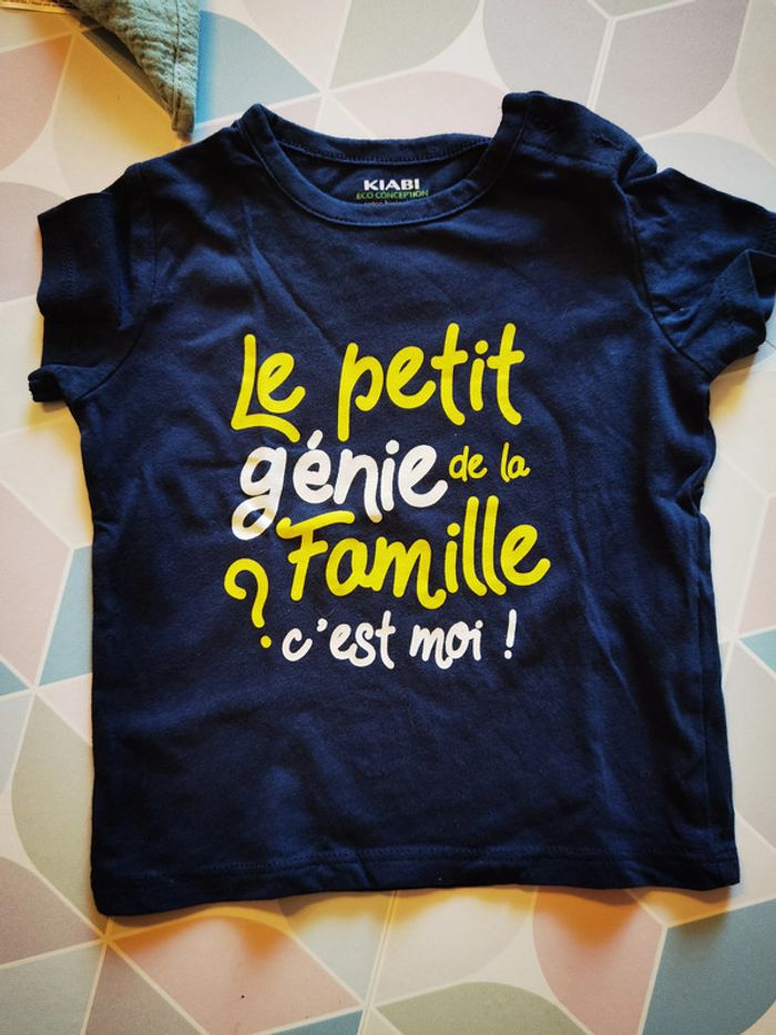 D1370 - tee-shirt garçon 9 mois - photo numéro 2