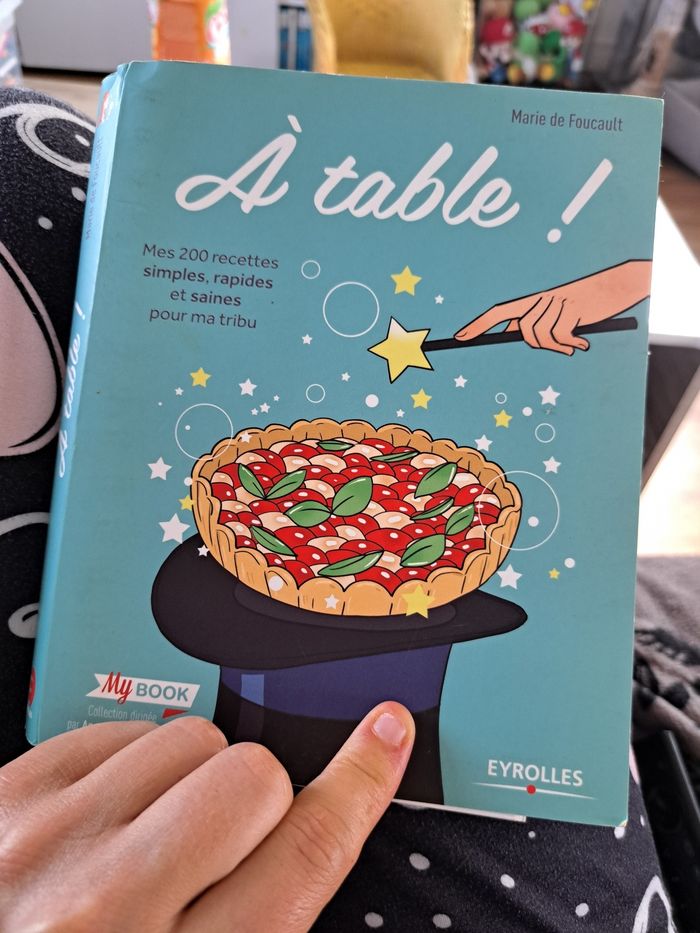 Livre de recette à table