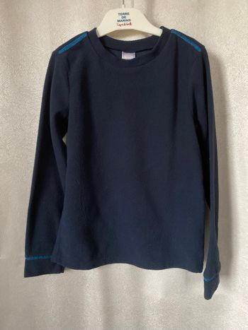 Pull polaire bleu marine 8 ans Quechua Decathlon