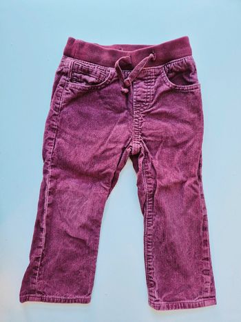 Pantalon Gap en velours côtelé rouge bordeaux taille 2 ans