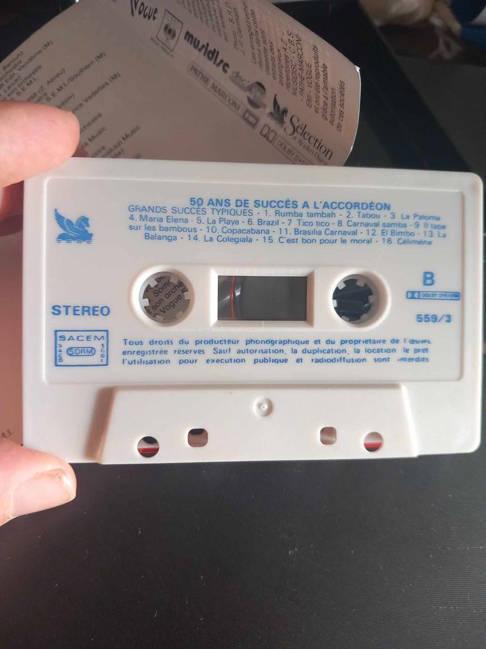 Cassette audio 50 ans de succès à l'accordéon - photo numéro 8