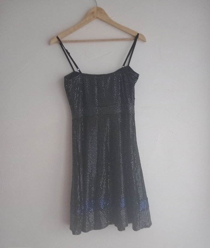 Robe bleu à paillettes S - photo numéro 2