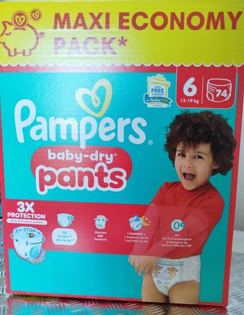 Pampers Pants T6 x74 Couches 13-19kgs