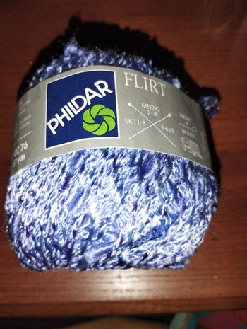 4 pelotes Phildar Flirt violet