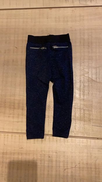 Leggings Orchestra bleu pailletté 3 ans