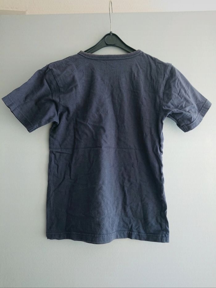 T-shirt mc bleu marine beach In Extenso 8 ans garçon - photo numéro 2